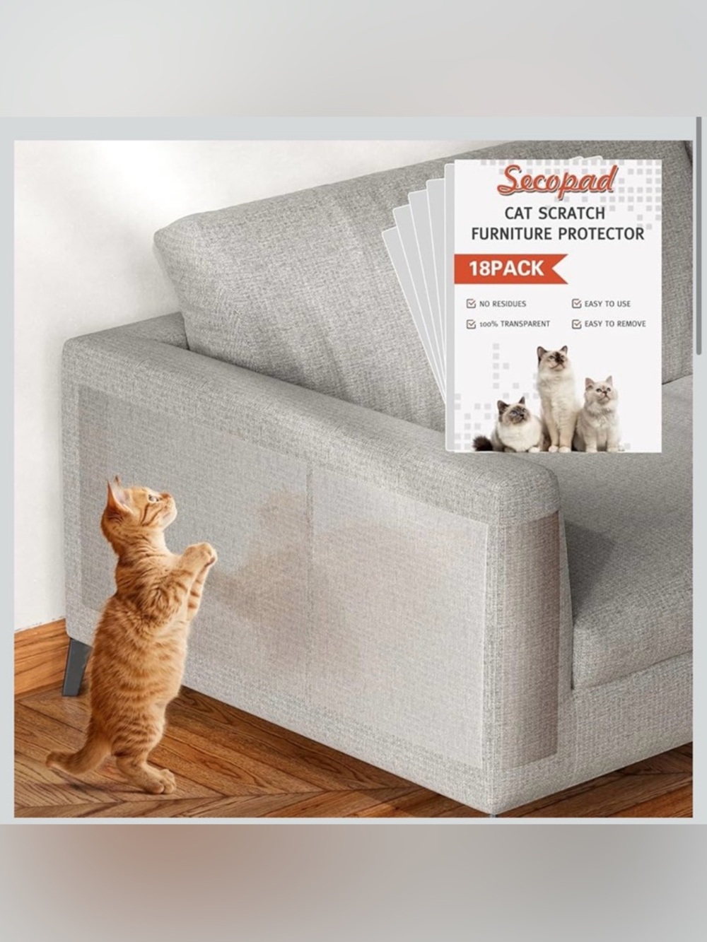 NWT CAT SCRATCH FURNITURE PROTECTOR